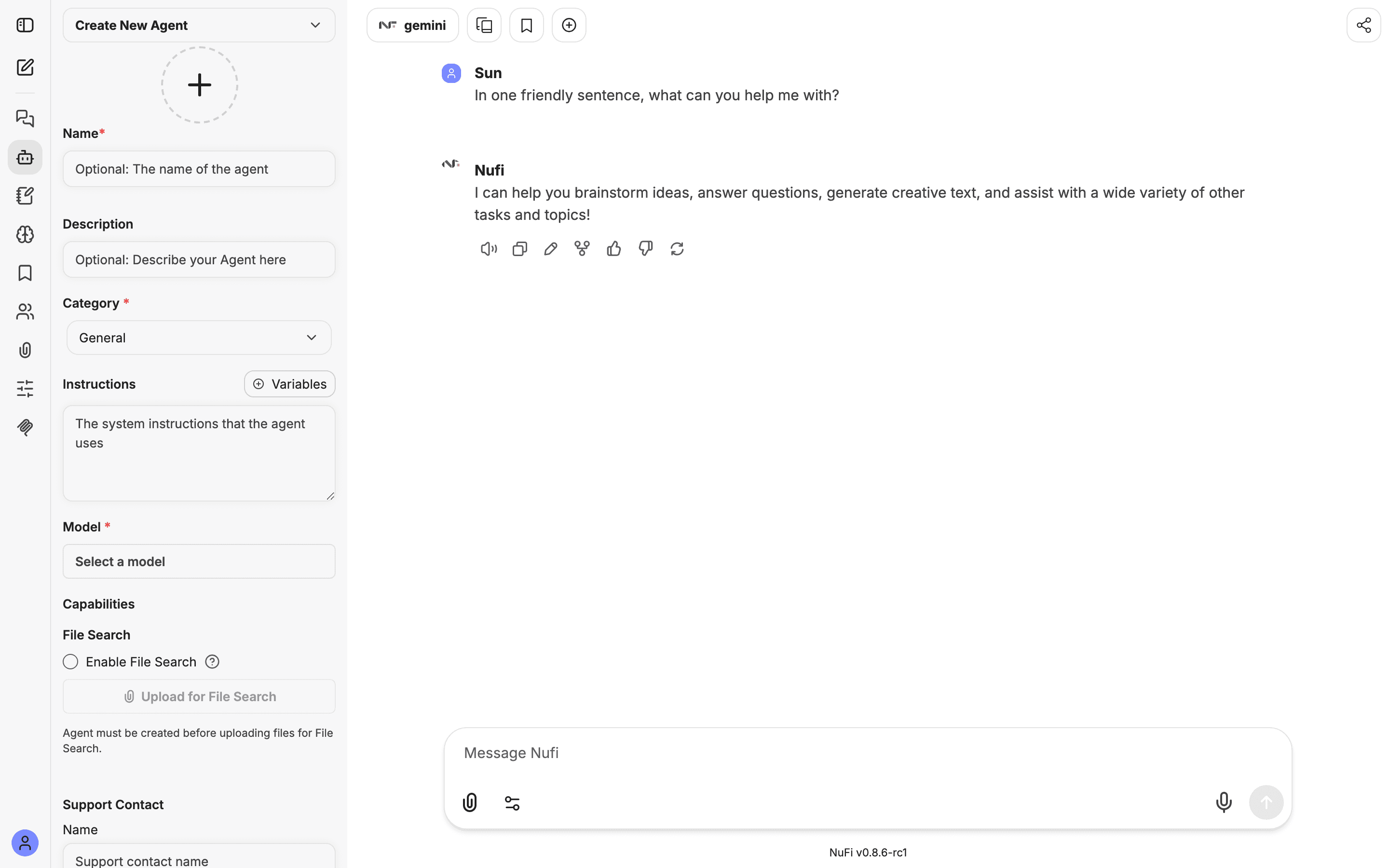 Adding knowledge files to an agent